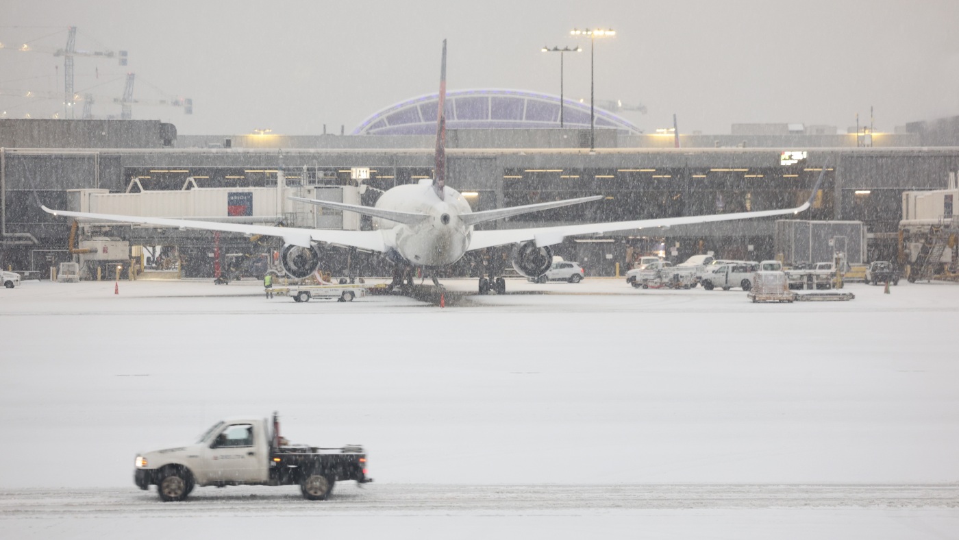 More than 20 Southern states have been hit by snow and sleet. : NPR