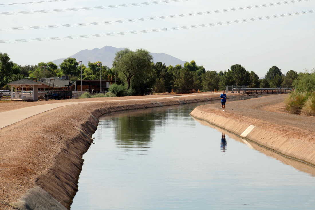 Well infrastructure and a Salt River Project canal in Gilbert on August 26, 2026.