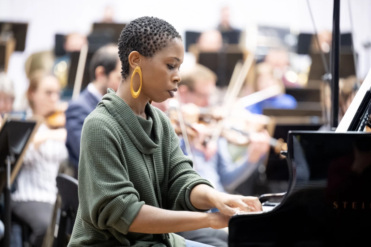 Pianist Samantha Ege rehearses Avril Coleridge-Taylor's Piano Concerto in F minor with the BBC Philharmonic.