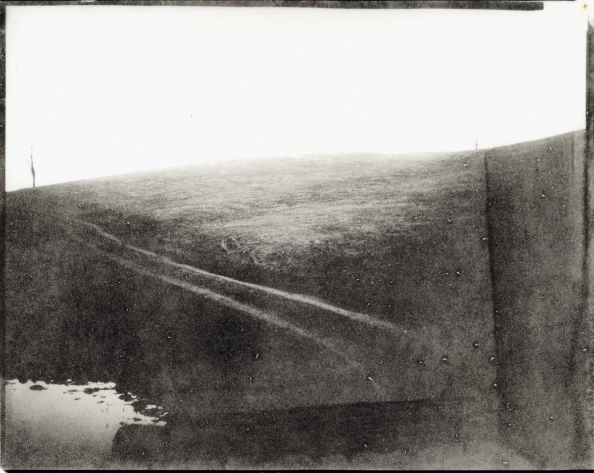 An unnamed landscape photograph by Sally Mann from her new series focused on the James River and Point Comfort.