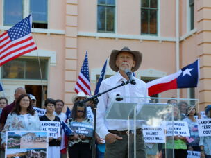 Local archeologist David Keller is helping local landowners organize against the Trump administration's planned wall along the border with Mexico. Keller is also one of six plaintiffs in a lawsuit filed on Monday.