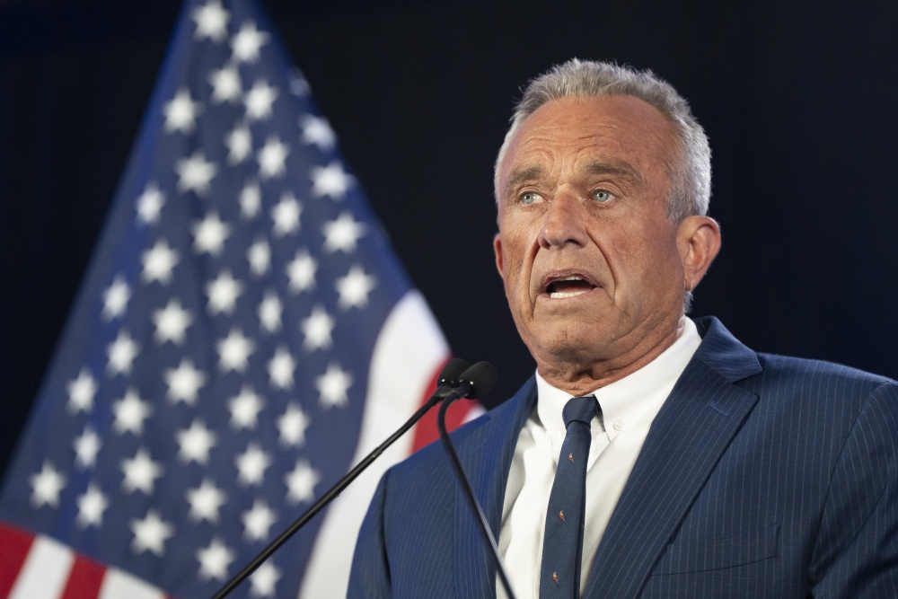 Robert F. Kennedy Jr. speaks at the Renaissance Phoenix Downtown Hotel on August 23, 2024, in Phoenix, Arizona. (Getty Images)
