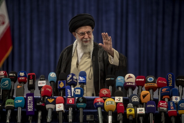 Iranian Supreme Leader Ayatollah Ali Khamenei is seen on June 28 in Tehran, Iran.