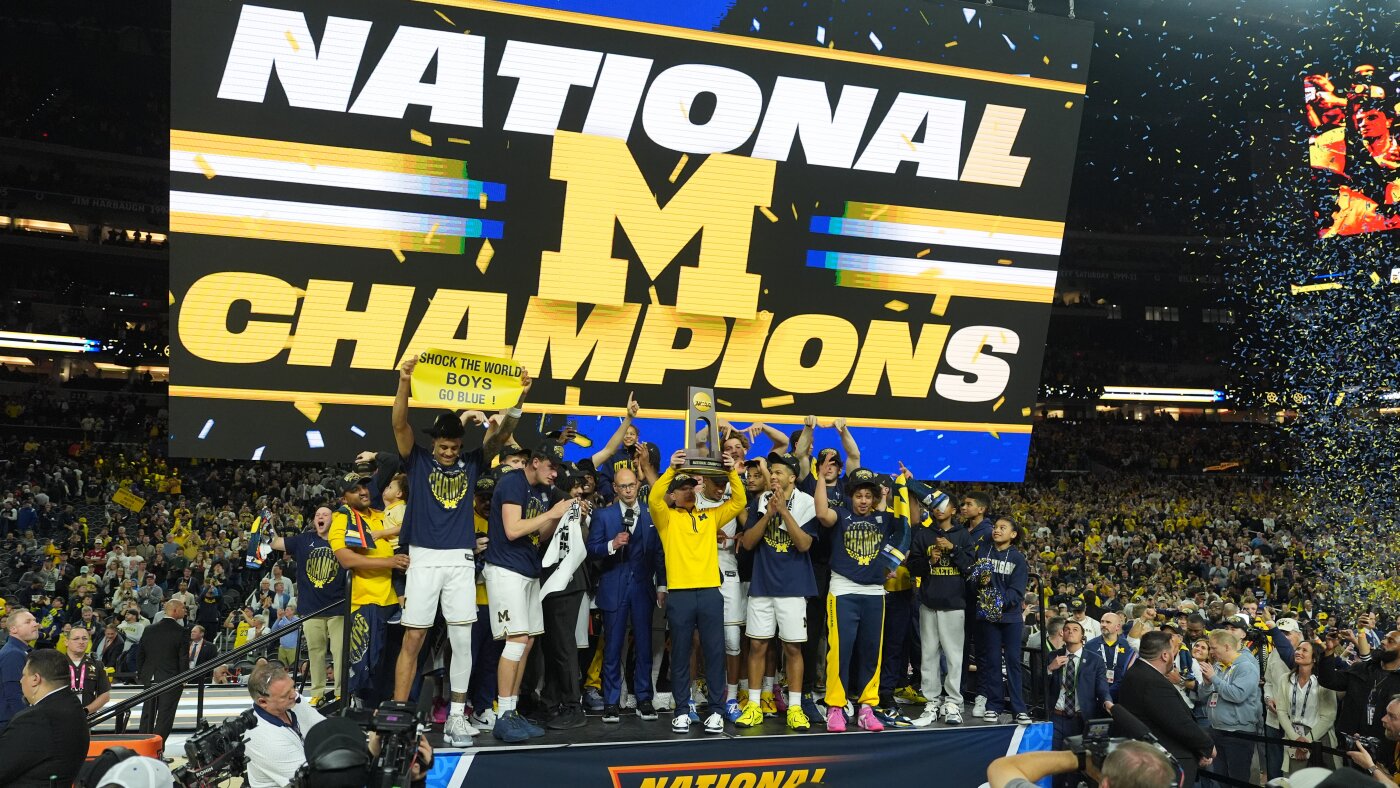 Michigan muscle tissue its approach to program’s 2nd NCAA nationwide title : NPR