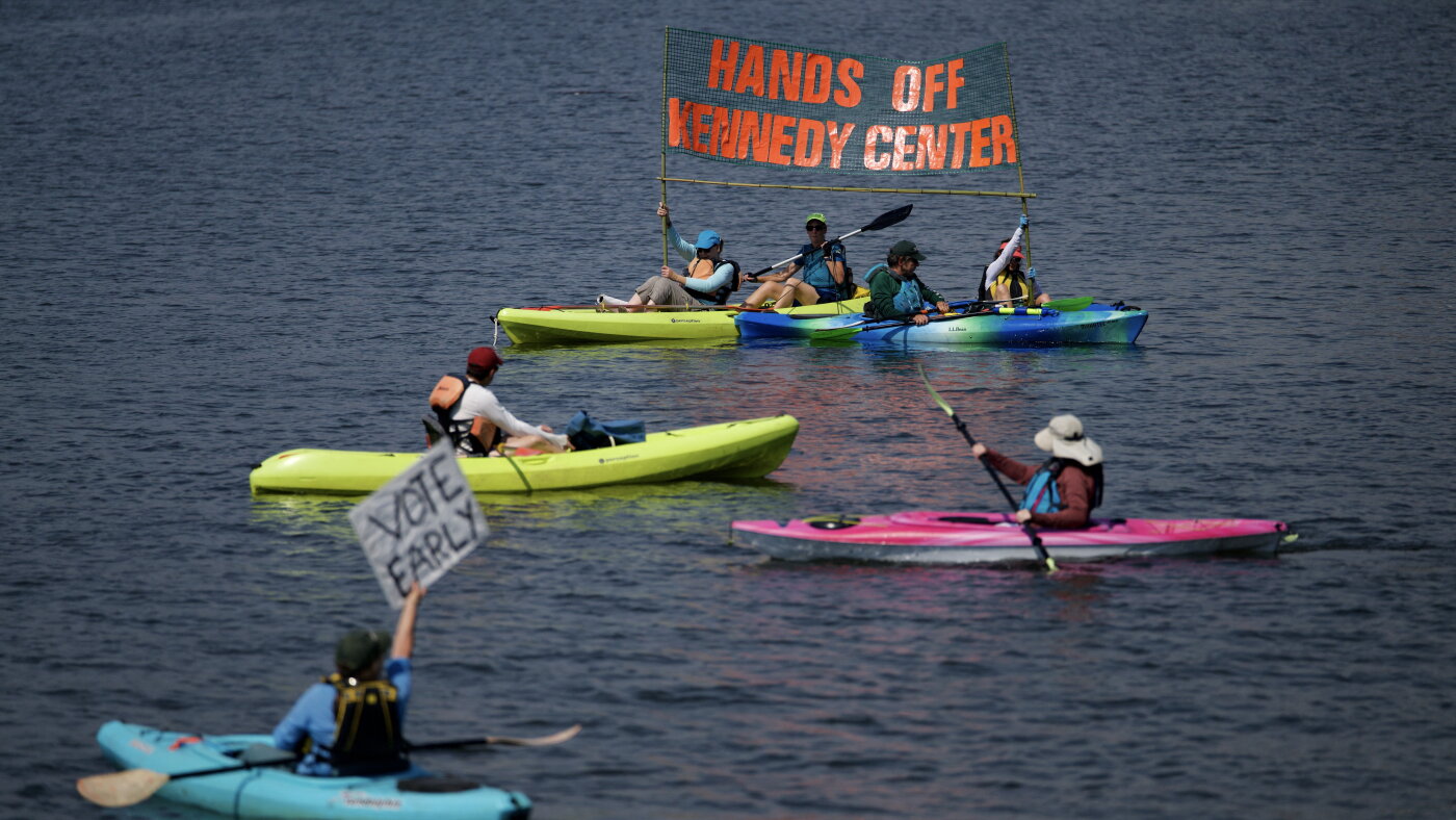 Judge says Trump can't demolish Kennedy Center. And, lawsuits target voter intimidation