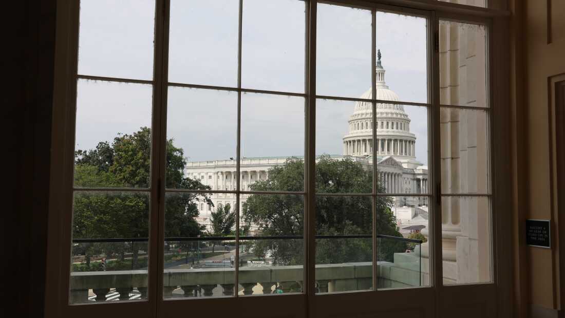 A view of the U.S. Capitol Building is seen from the Cannon House Office Building on Sept. 23 in Washington, D.C.