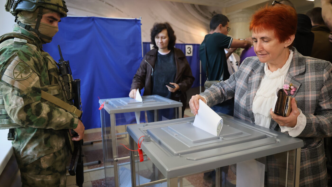 Russia holds parliamentary vote in areas it seized from Ukraine in the war