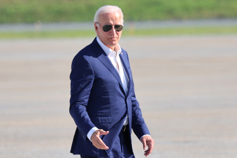 President Biden in Harrisburg, Pa., on Sunday. As lawmakers returned to Washington, Biden sent them a two-page letter telling them to stop speculating about his departure, because he's not leaving. (Getty Images)