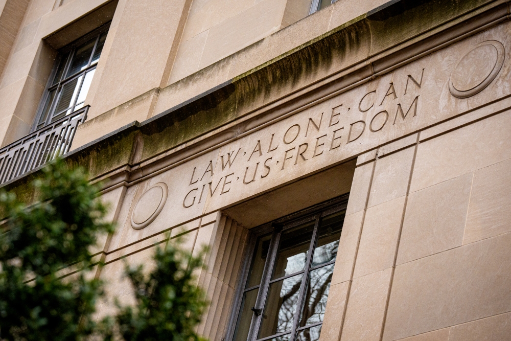 The Robert F. Kennedy Department of Justice Building on Dec. 19, 2025 in Washington, DC. (Getty Images)