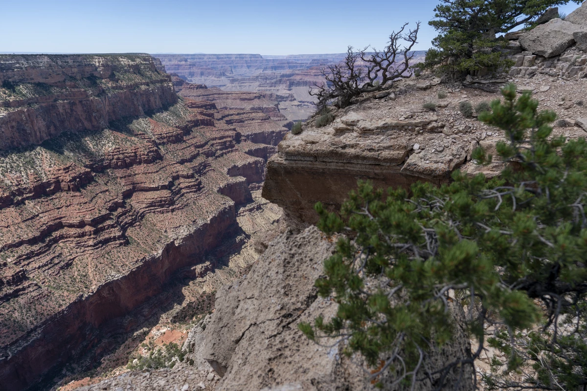 The South Rim of Grand Canyon National Park is seen in Grand Canyon Village, Ariz., Aug. 8, 2023.