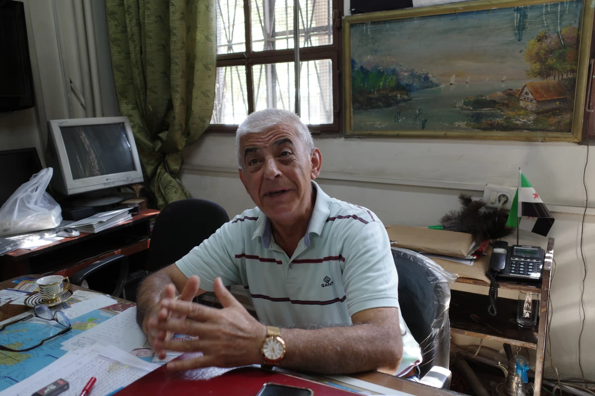 Abdallah Ibrahim, the former mayor of the village of Al Ghassaniyeh, has been applying to get back his olive groves and family house after Syria's civil war.