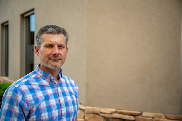 Matt Kenney, a co-founder of Conservative Agenda for Arizona, poses for a portrait in Phoenix, Arizona on Wednesday, Oct. 9, 2024.