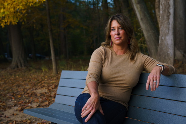 Emily Lillystone says she is not thrilled with her choices for president, but like many suburban women, she says her support for reproductive rights is shaping her vote.