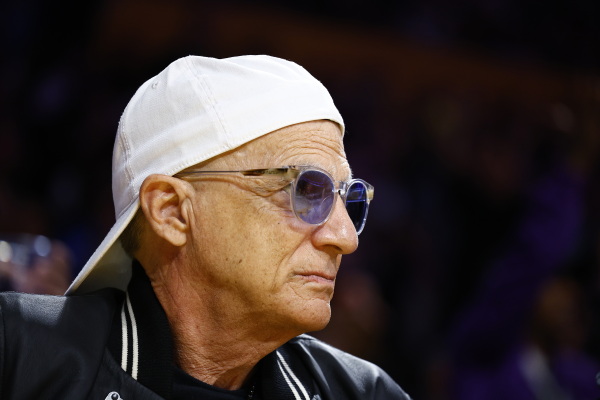 Jimmy Iovine attends a game between the Golden State Warriors and the Los Angeles Lakers at Crypto.com Arena on April 09, 2024 in Los Angeles, California.