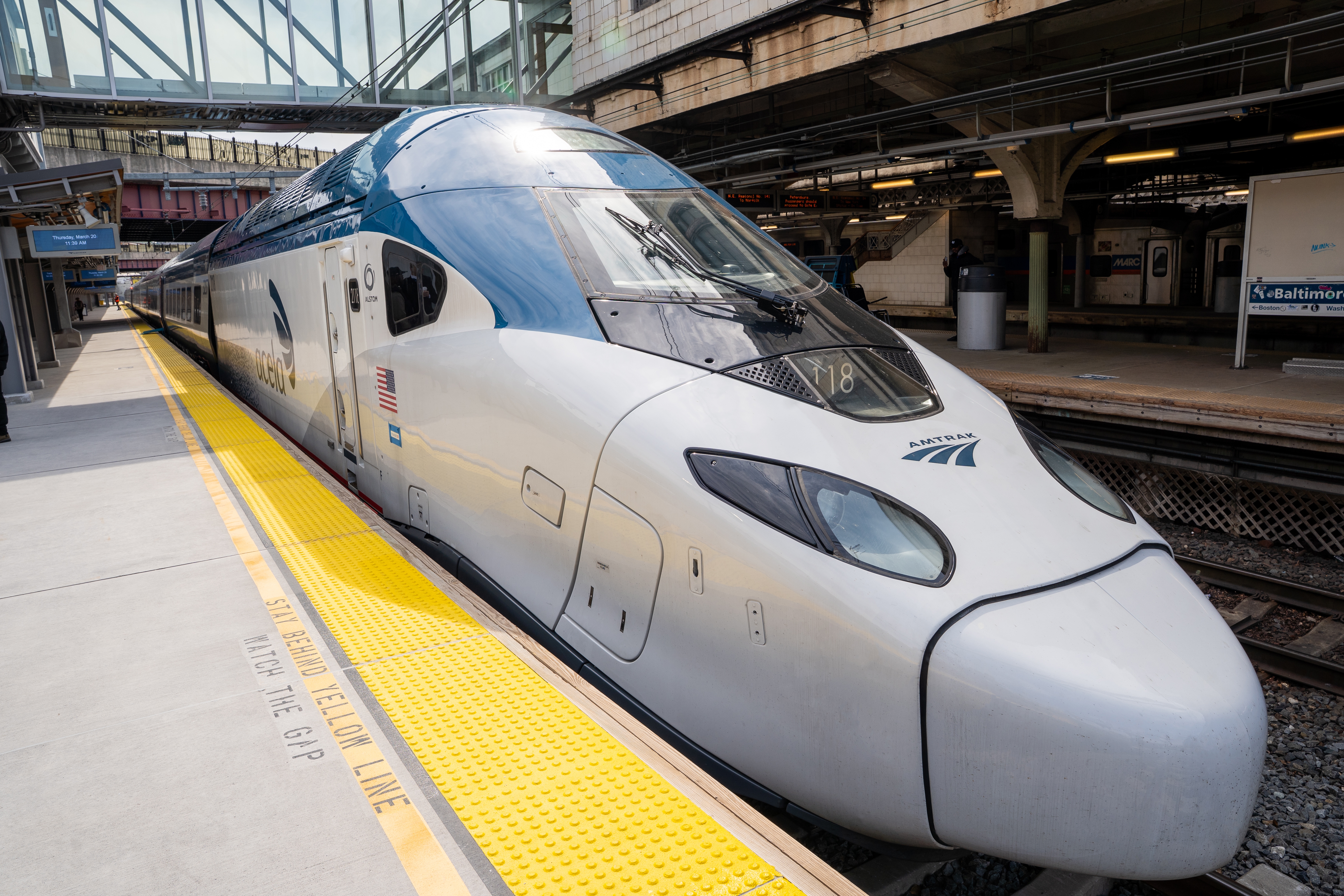 Amtrak's NextGen Acela trains are set to begin service along the Northeast Corridor on Thursday. (Courtesy of Amtrak)