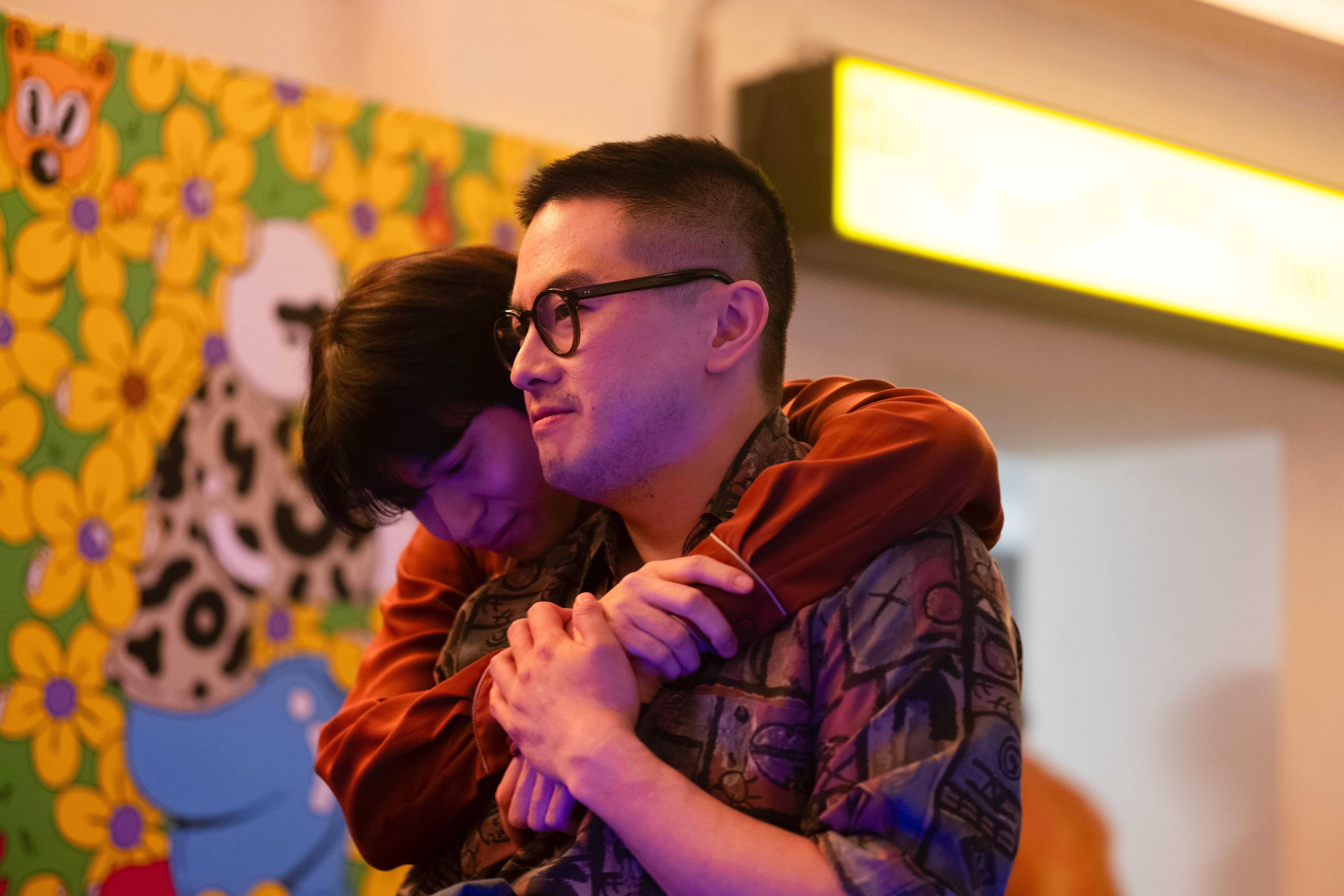 Bowen Yang and Han Gi-Chan in <em>The Wedding Banquet. </em>