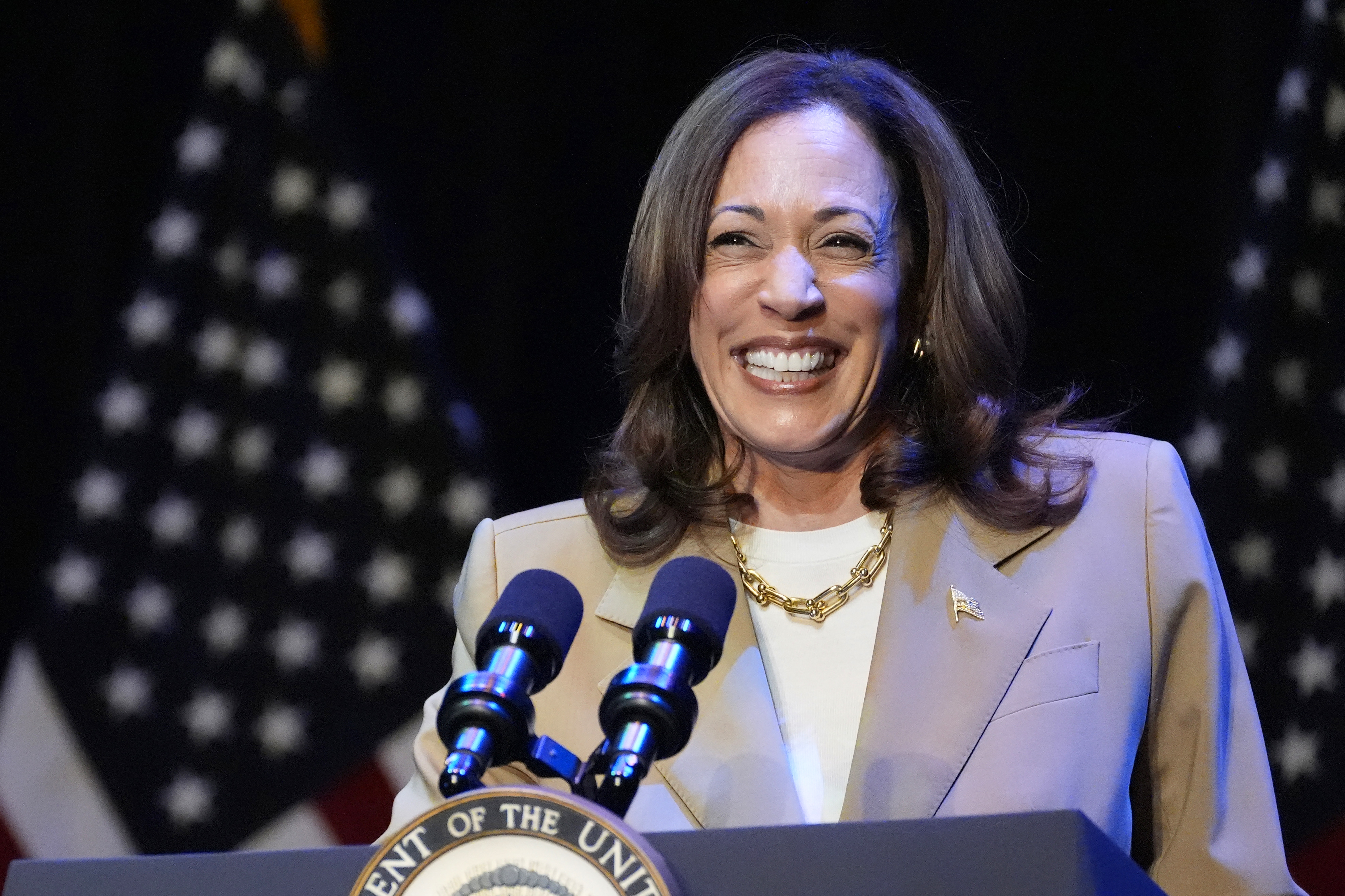 Harris calls herself an underdog with momentum during a fundraiser speech Harris calls herself an underdog with momentum during a fundraiser speech