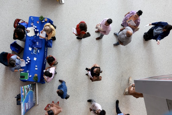 Although the overall unemployment rate is just 4.1%, many people are staying in their jobs and employers are cautious about hiring.