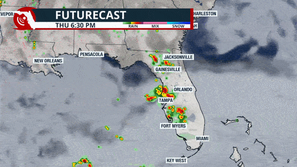 Weather setup throughout the weekend across Florida.