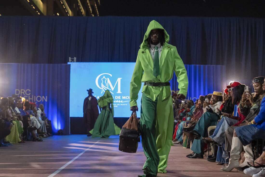 A general view of the fashion show during DRC Fashion Week at Galerie La Fontaine in the Gombe district of Kinshasa, Democratic Republic of Congo, on Aug. 15.