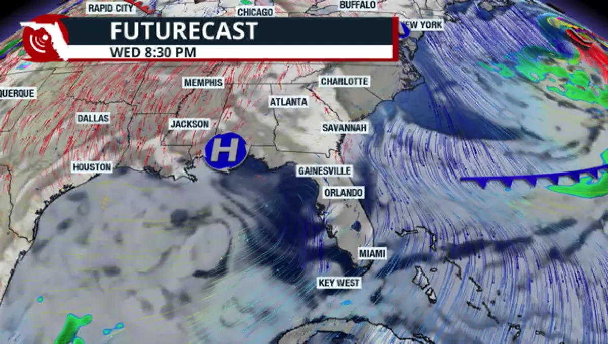 High pressure in control brings mostly stable weather and warmer-than-average temperatures.