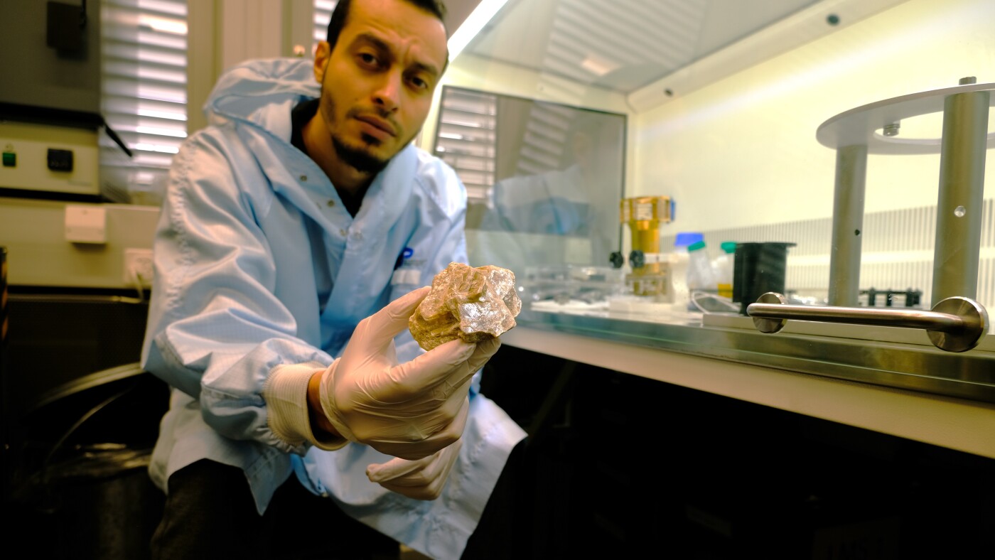An Algerian scientist splits his gaze between microbes and Mars : NPR