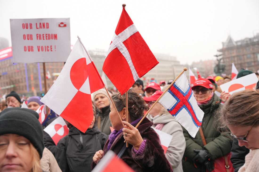 Thousands protest in Denmark against Trump's comments on acquiring Greenland : NPR