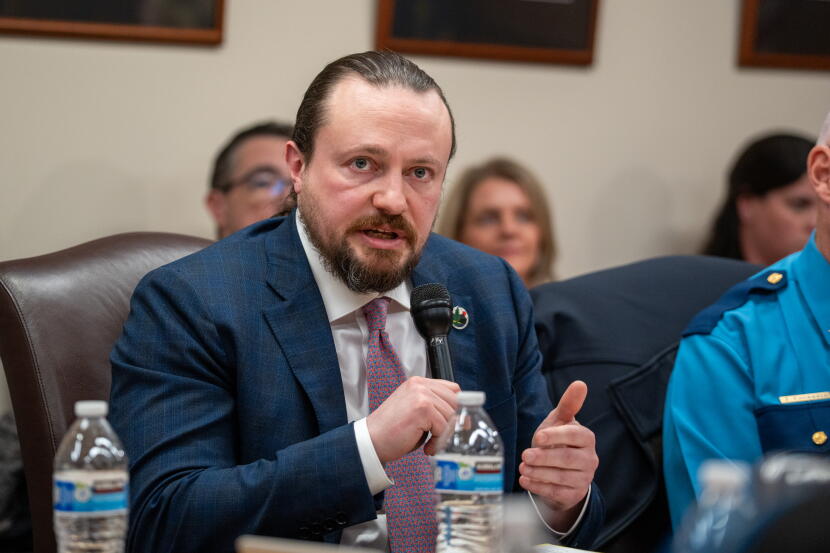 Department of Natural Resources Commissioner John Crowther speaks during a Cabinet meeting at the Alaska State Capitol in Juneau on Jan. 21, 2026.