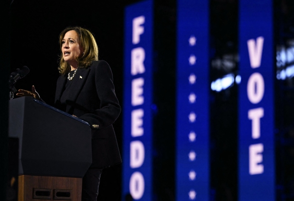 Harris says nation must accept election results while urging supporters to keep fighting