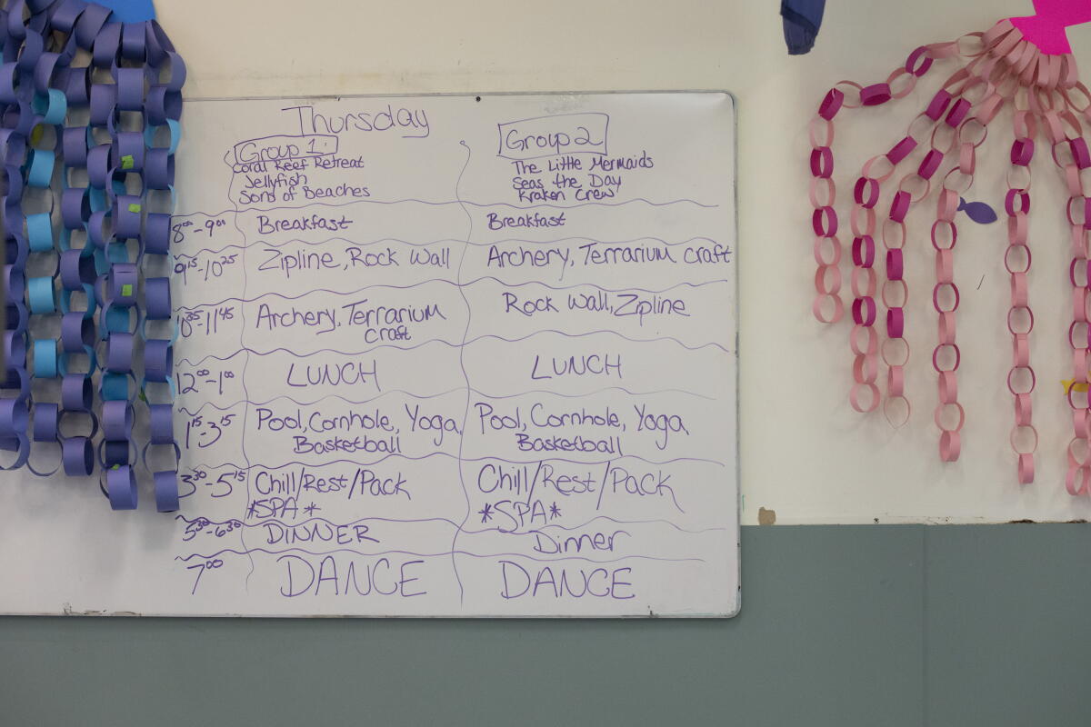 Activities at Camp Cranium include time on a zip line, archery and a dance. Tony Sadowski, the camp's executive director, says that the event helps campers and parents find community and combat social isolation.