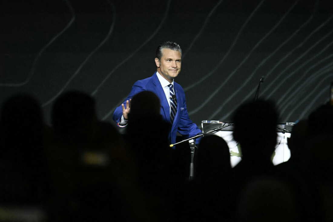 Secretary of Defense Pete Hegseth speaks at the Association of the United States Army 2026 Annual Meeting and Exposition in Washington, D.C. on Oct. 14.
