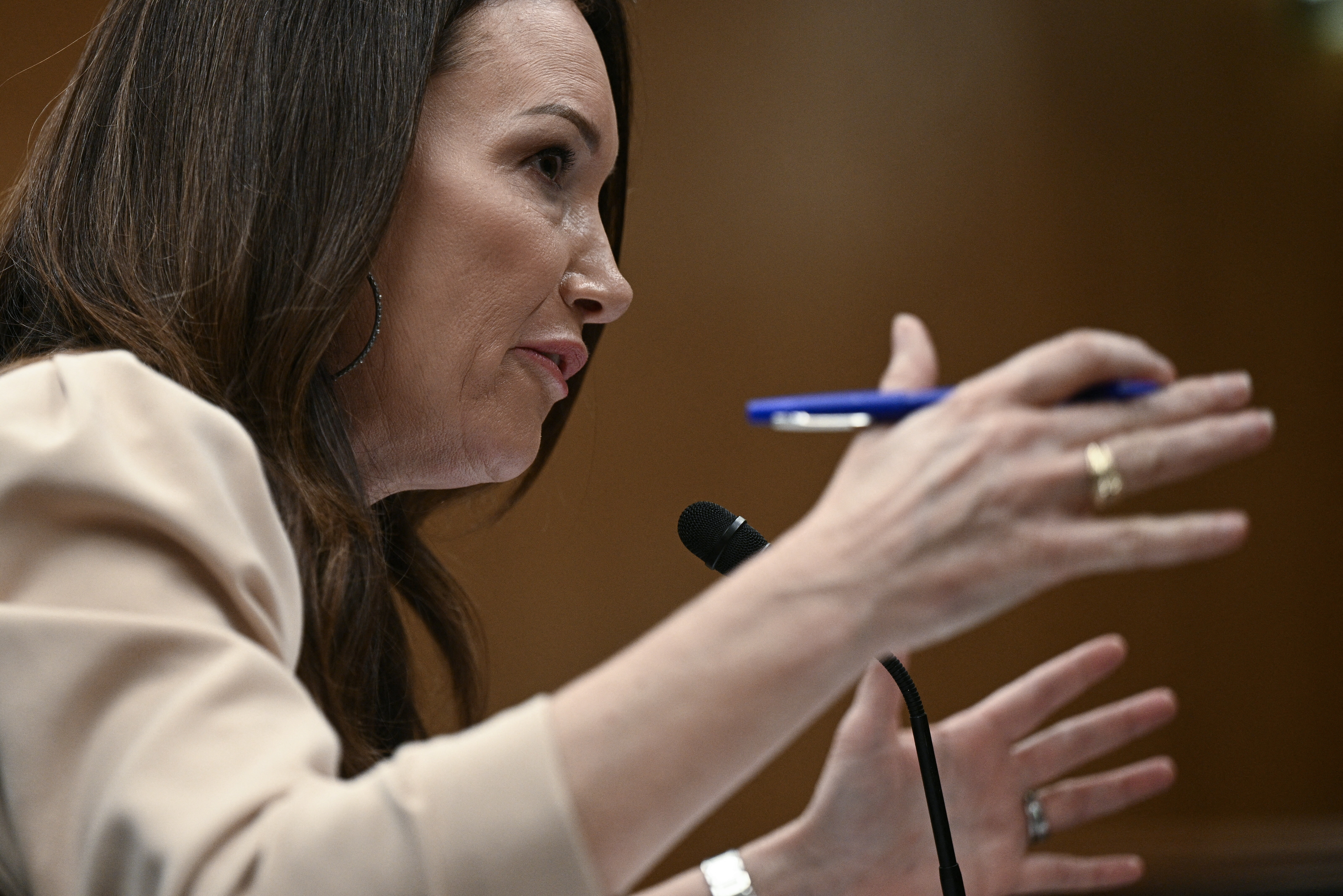 Secretary of Agriculture Brooke Rollins testifies on Capitol Hill in Washington, D.C., on May 6, 2025.