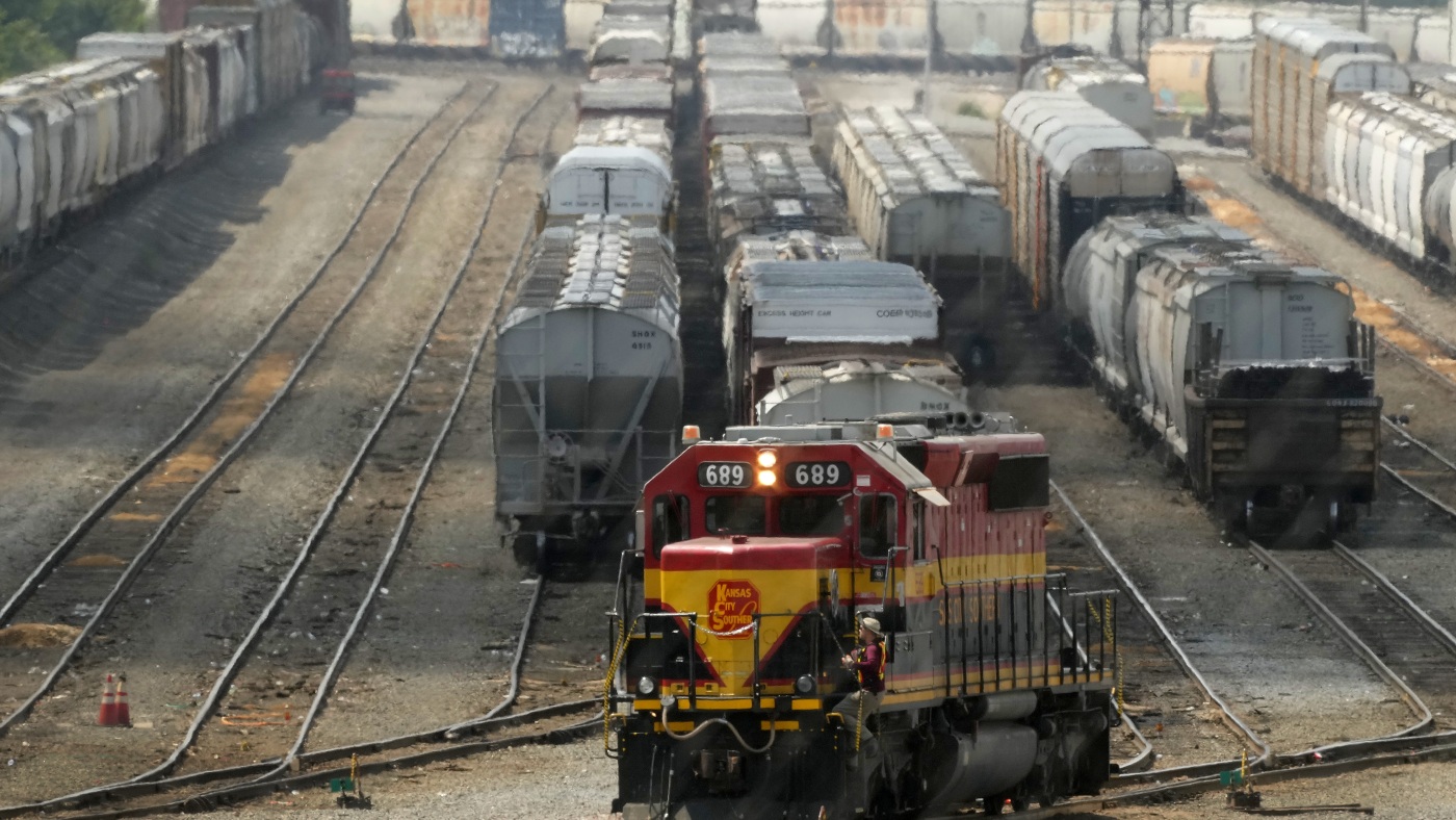 Labor dispute stops Canadian rail freight and could disrupt U.S. : NPR