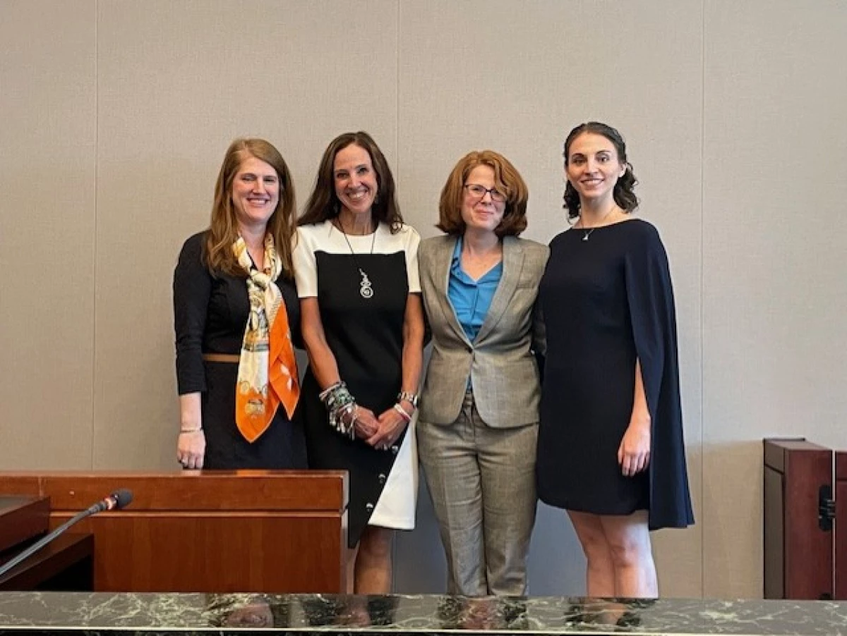 Prosecutors Isia Jasiewicz, Jennifer Blackwell, Sara Levine and Carolyn Jackson left the U.S. Attorney's office in Washington this year. Now they're working together again in the office of the Commonwealth's Attorney for Arlington County, Va.