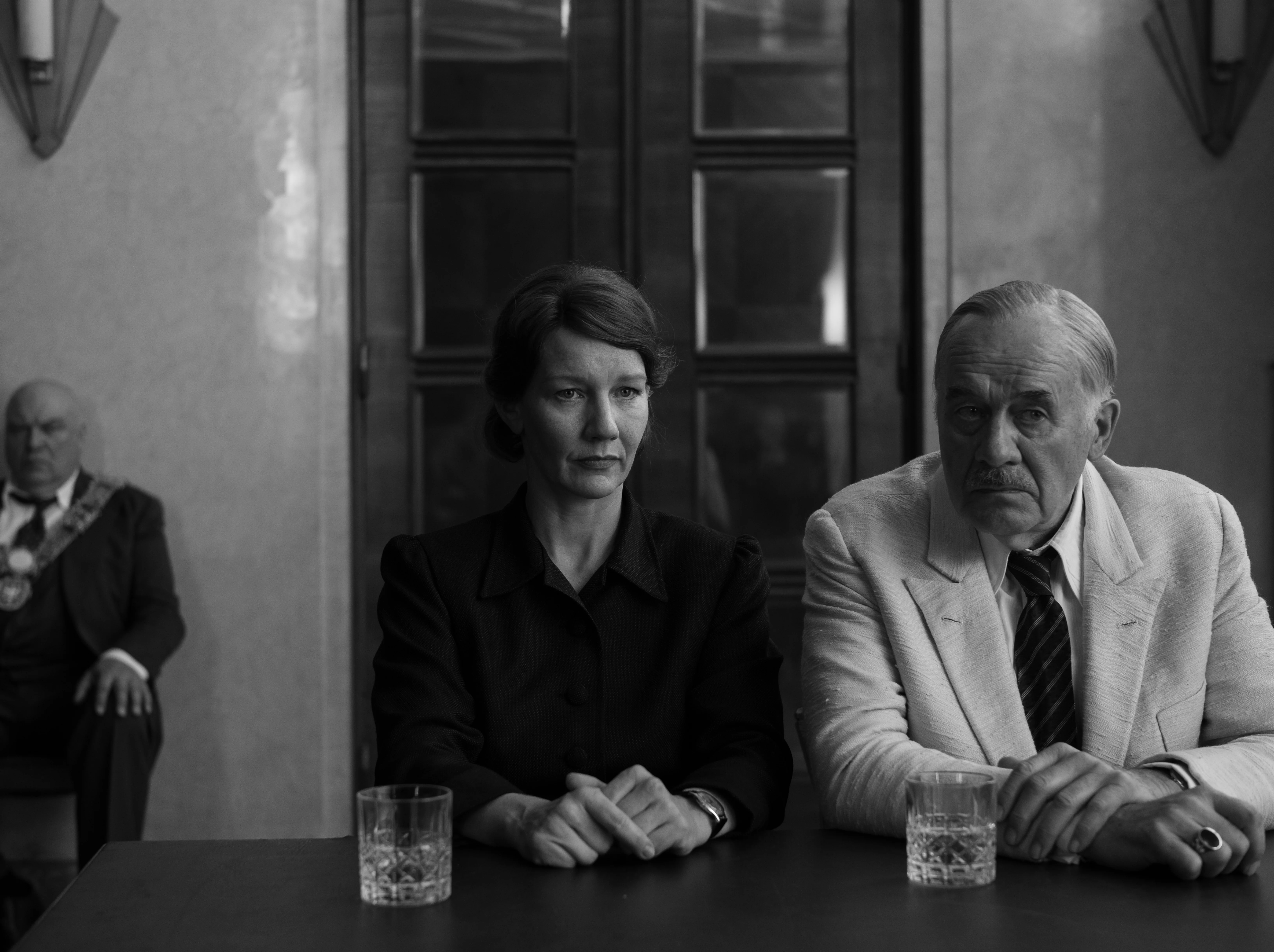 Sandra Hüller plays Erika and Hanns Zischler is Thomas Mann in <em>Fatherland</em>.