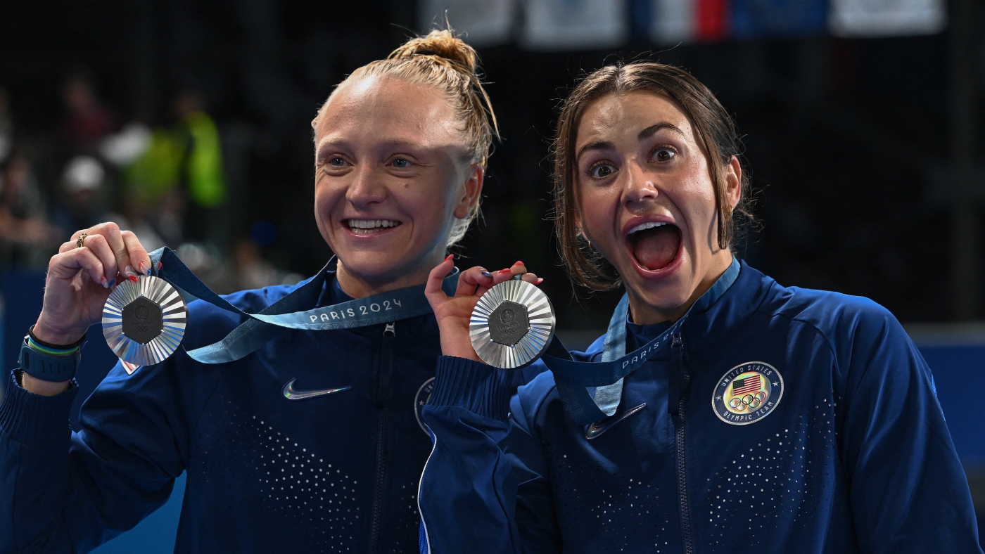 Team USA synchronized divers take first US Paris Olympic medal: NPR