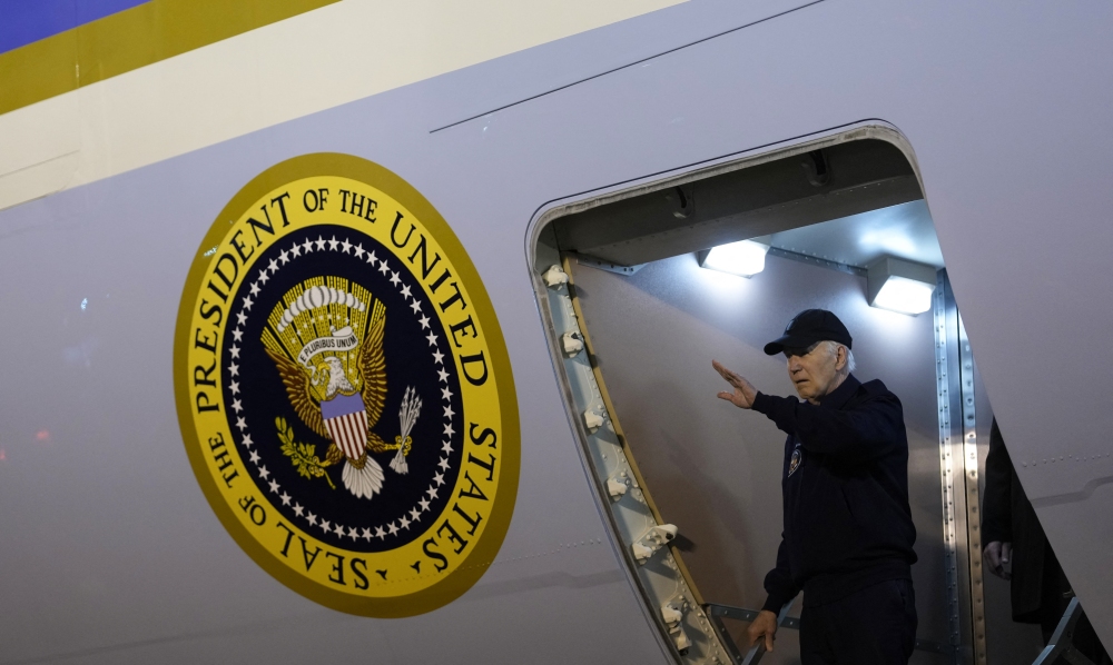 Top Democrats in Washington are carefully avoiding denying reports that they have called for President Biden to step aside as the party's nominee for president. (AFP via Getty Images)