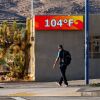 Triple digit temperatures arrive on June 5, 2024 in Joshua Tree, California. Much of the southwest is experiencing high temperatures. Doctors and health officials warn that heat can be dangerous.