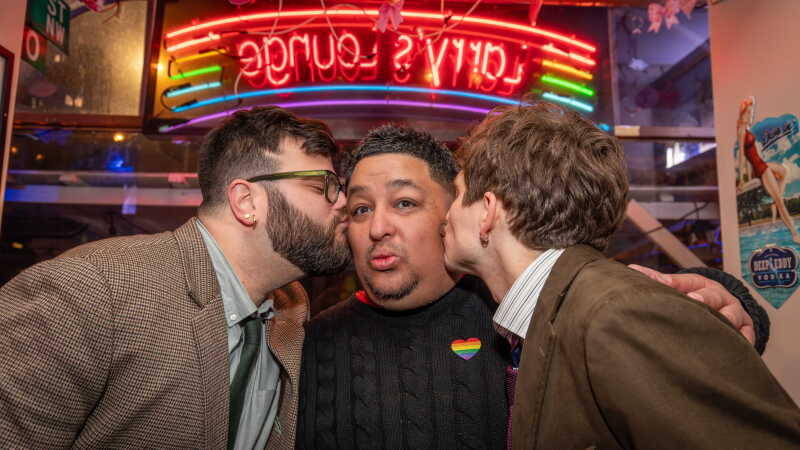 Ryan Benk and Ryan Ricciardi are married by their friend Cesar Garcia this year.