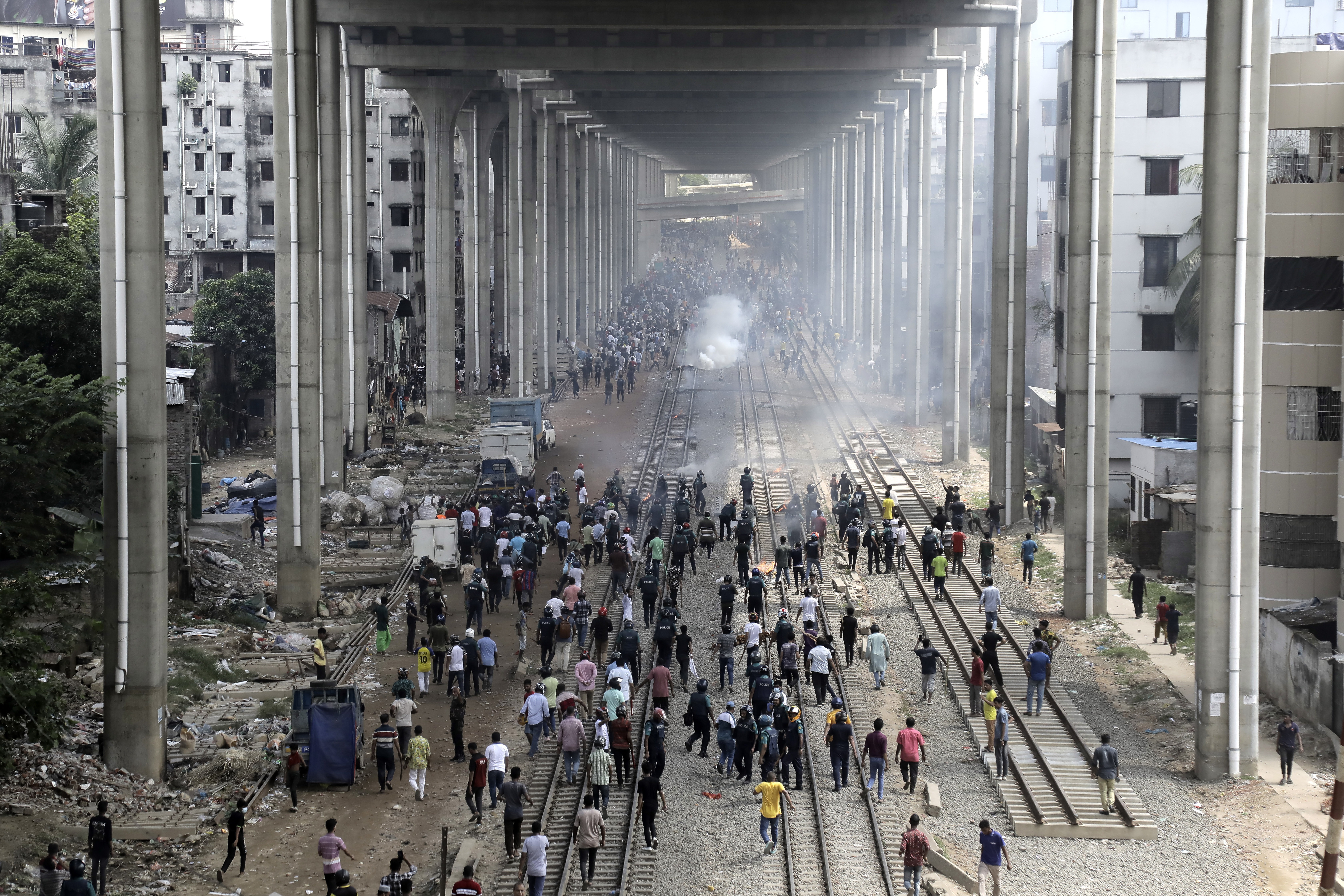Photos: Bangladesh PM flees the country after weeks of deadly protests