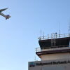 An American Eagle plane takes off from Hollywood Burbank Airport in October 2025 in Burbank, Calif.