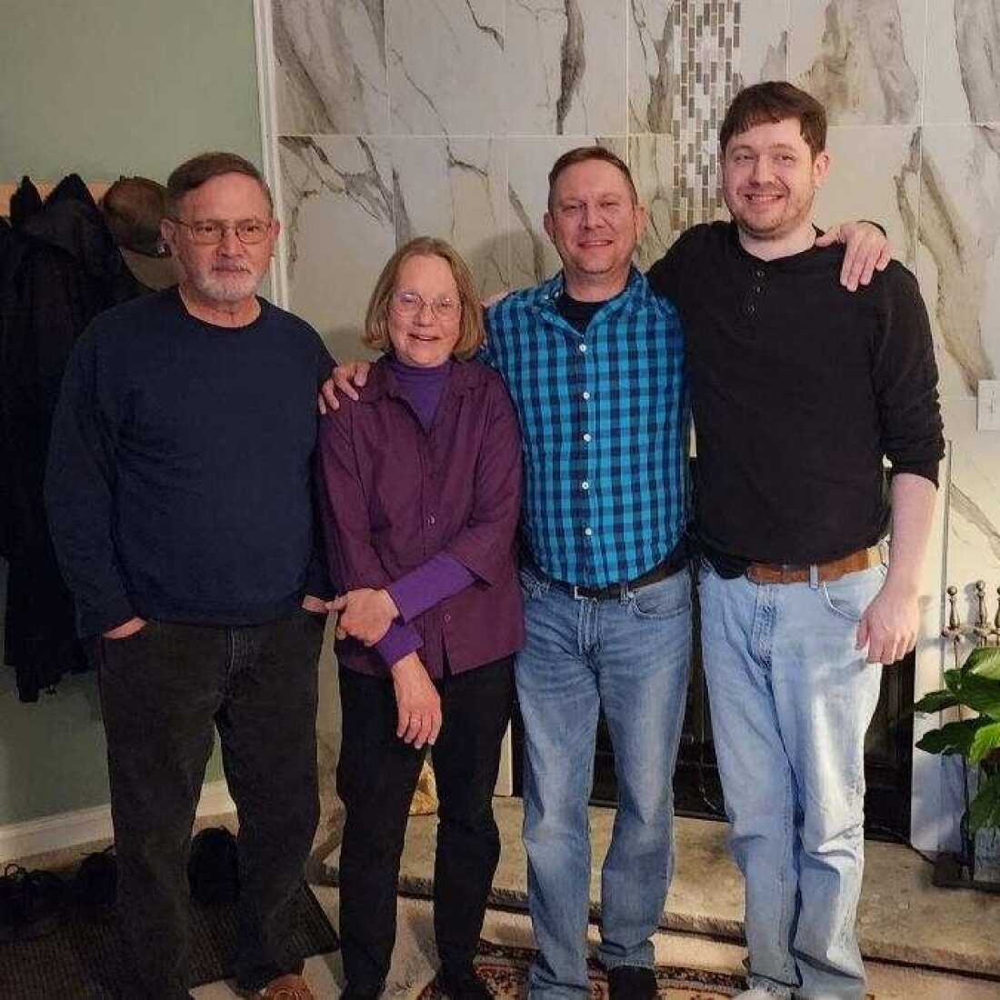 From left to right: Tom, Mabel, Chad and Ross Lago