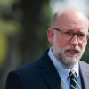 Russell Vought, director of the Office of Management and Budget (OMB), speaks with reporters outside of the West Wing of the White House in July 2025.