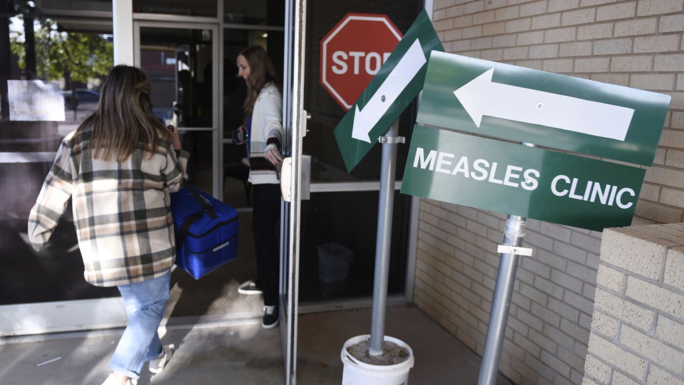 The U.S. is on the point of shedding its elimination standing for measles : NPR