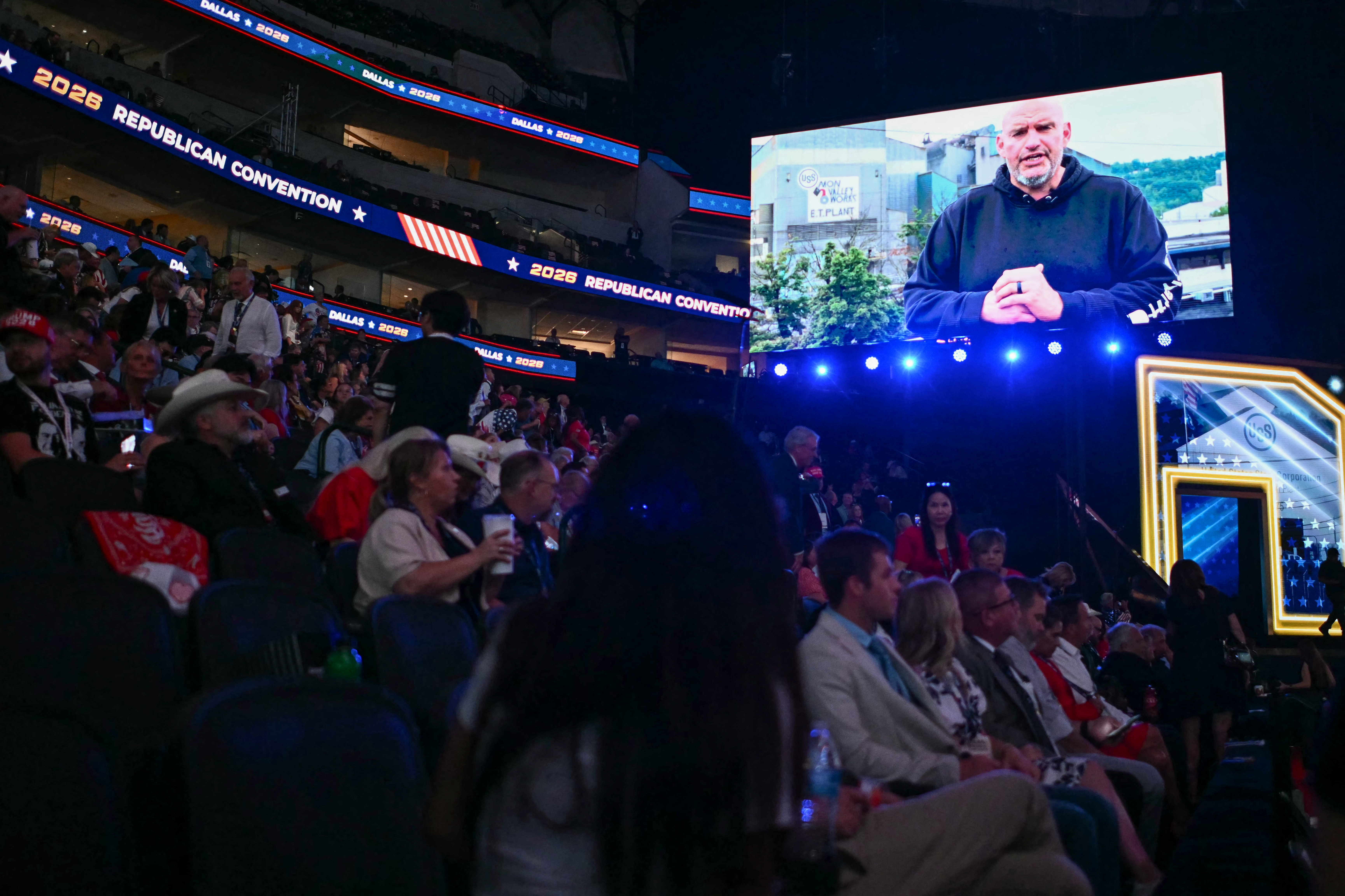 Sen. John Fetterman Appears Via Surprise Video Message at Republican National Midterm Convention