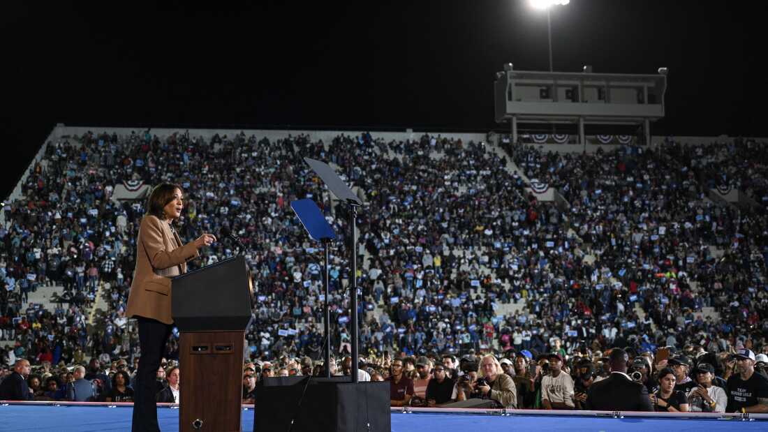 Up First briefing: Beyoncé at Harris rally; Biden apologizes : NPR