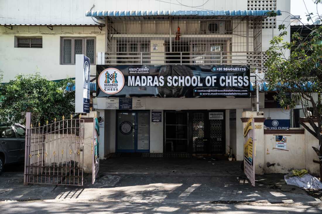 The exterior of Vishnu Prasanna's, Madras School Of Chess.