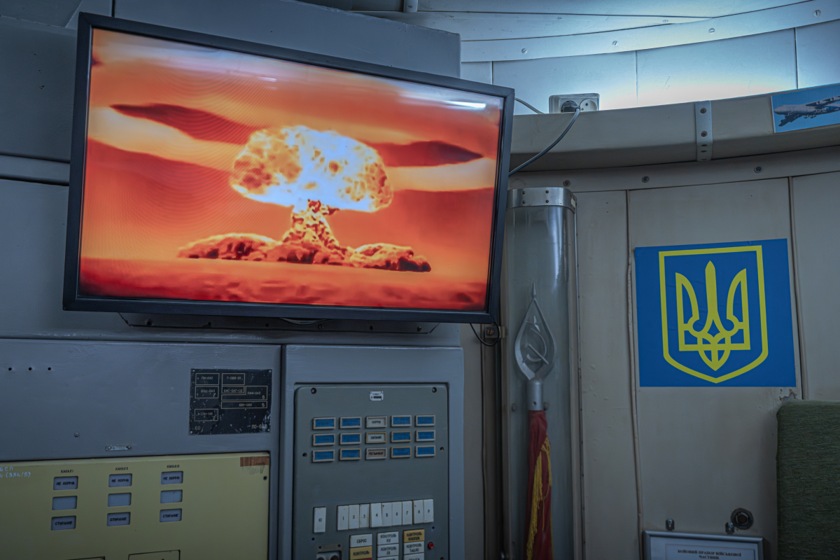 Museum visitors can watch a visualization of a nuclear strike and see what would have happened if there had been a nuclear missile launch.