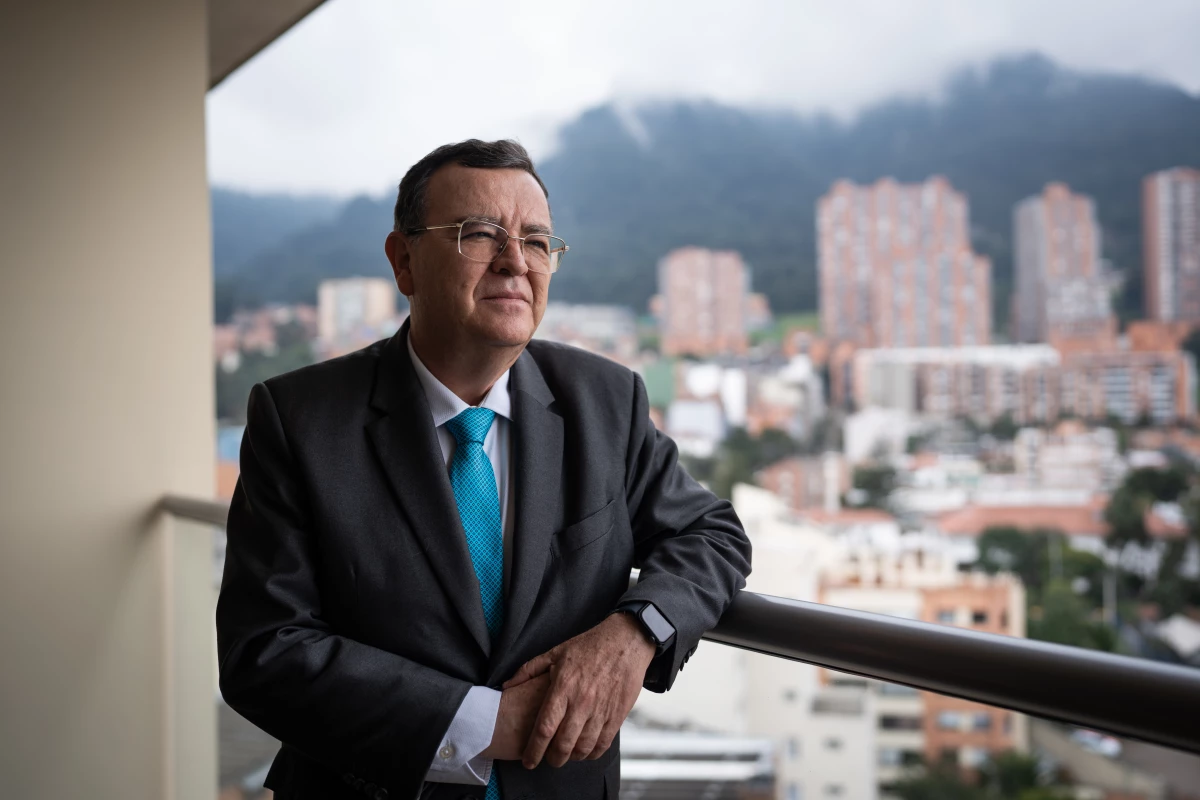 Alejandro Ramelli, president of Jurisdicción Especial para la Paz (JEP - The Special Jurisdiction for Peace) in his office in Bogota, Colombia, on May 5, 2025.