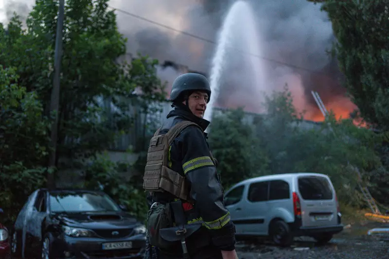 Night attack on capital aftermath. Kyiv, Ukraine, 02 June 2026 Images: @shtukaanton - Anton Shtuka/NPR